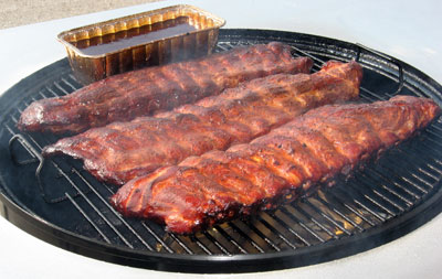Ribs on a Weber Smokey Mountain